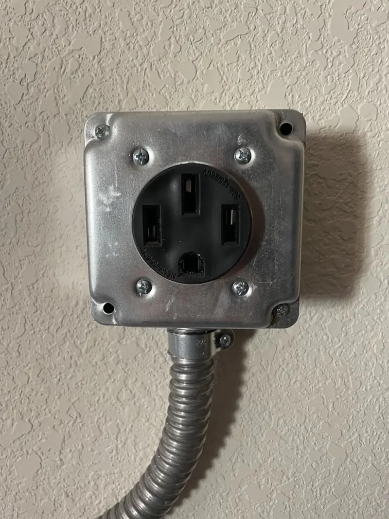 NEMA 14-50 outlet installed for Electrical Panel Upgrade in Austell